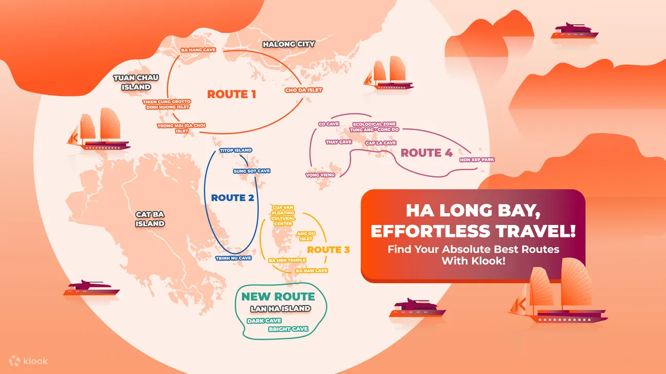 Route to explore Ha Long